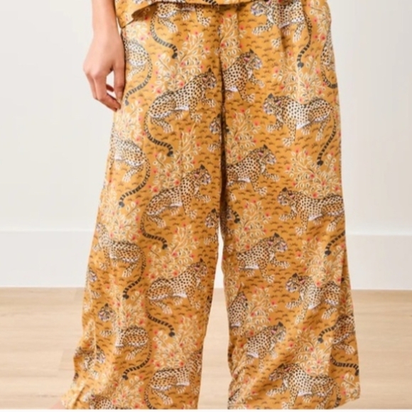 Printfresh • Eco Satin Wildest Dream Bagheera Pajama Pant in Tobacco - Picture 2 of 5